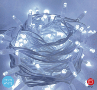 Гирлянд LED ACA Lighting 6.8W 12000K IP65 10m бял