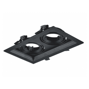 Луна за вграждане ACA LIGHTING XMGU2B, 2x10W, GU5.3/GU10, черна - Снимка 1
