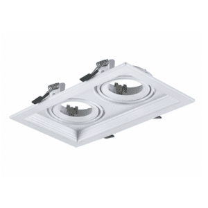 Луна за вграждане ACA LIGHTING XMGU2W 2x10W GU5.3/GU10 бяла