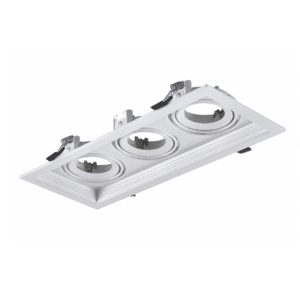 Луна за вграждане ACA LIGHTING XMGU3W, 3x10W, GU5.3/GU10, бяла