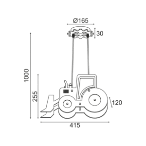 Детски пендел ACA LIGHTING ZM522P42B VROOM - Image 3