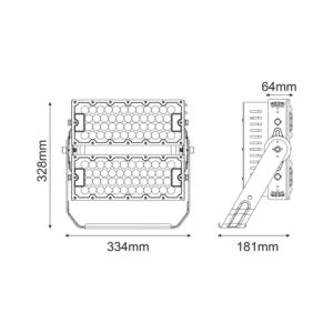 Прожектор LED ACA Lighting Gladiator 240W 5000K IP66 - Image 3