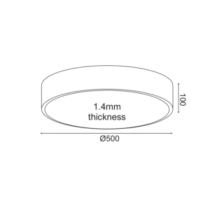Плафон LED ACA LIGHTING OPTIMUS 50W 3000K-6000K черен - Image 2