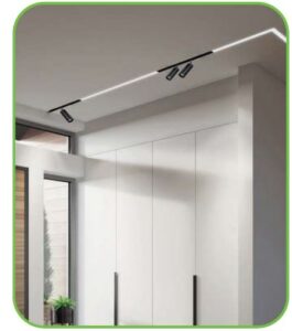 Прожектор за магнитна шина 12W 3000K ACA Lighting HUBE1230B - Image 2