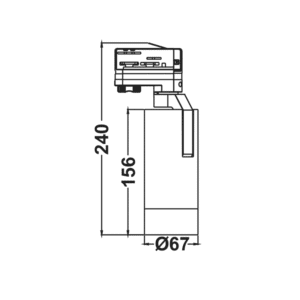 Прожектор за трифазна шина ACA Lighting 15W 3000K черен - Снимка 2