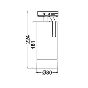 Прожектор за шина ACA Lighting MEL2530B2 25W 3000K LED - Image 2