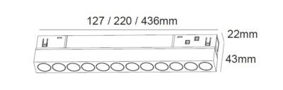 Линеен осветител за магнитна шина 6W 3000K ACA Lighting - Image 3