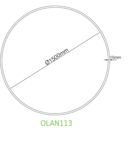 Пендел ACA Lighting OLAN1134015C LED 113W 4000K черен - Image 3
