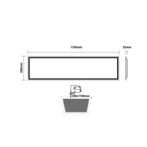 Панел осветителен ACA Lighting 30W 4000K за вграждане - Image 2