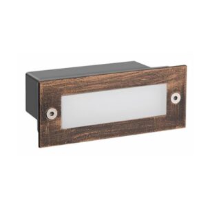 Луна за вграждане ACA Lighting PAS230RP 2W LED IP54 кафява