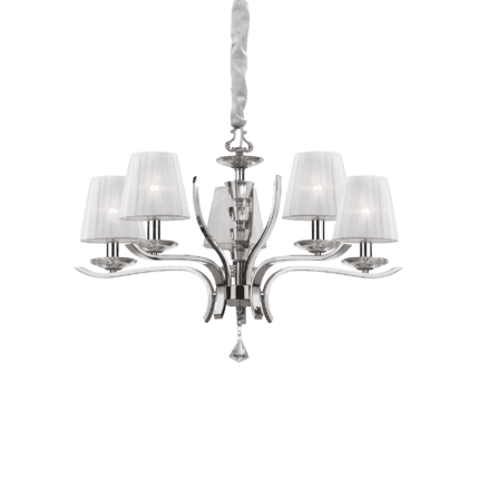 Пендел PEGASO SP5, 5x28W, E14, бял, димируем