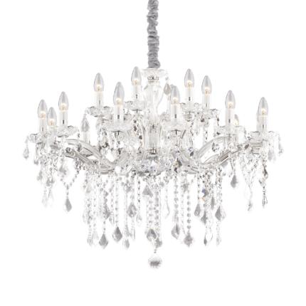Пендел FLORIAN SP18, 18x40W, фасунги E14, хром