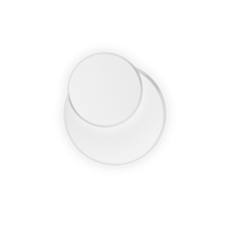 Аплик POUCHE AP ROUND, 15W, бял, метал - Снимка 1