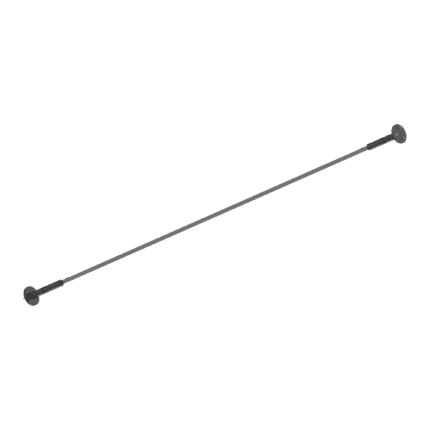 Релса за осветление TESI 20mm 05 MT, черен цвят, 5м