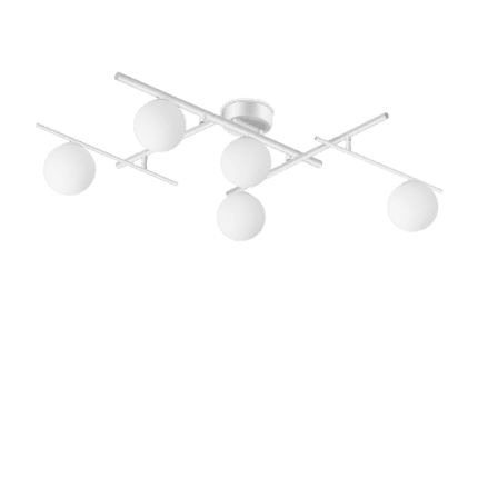 Плафон ATLAS PL5 BIANCO 5x4W G9 бял димиран
