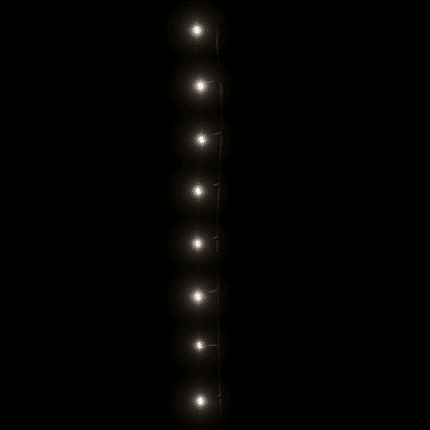 LED СТРИНГ, ТОПЛО БЯЛ+СВЕТКАВИЦА, 100М - Снимка 4