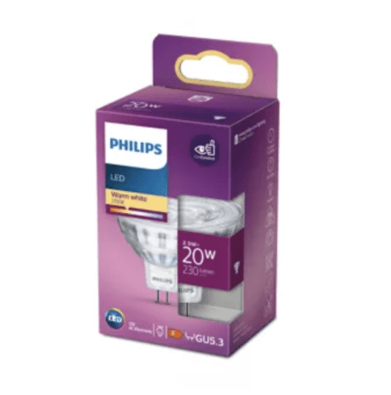 LED спот MR16 GU5.3 – Philips, 230 lm, 2700 K (топло бяло), екв. 20 W, ъгъл 36°, 12V - Image 2