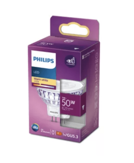 LED спот MR16 GU5.3 – Philips, 390 lm, 2700 K (топло бяло), екв. 50 W, ъгъл 36°, 12V - Image 2