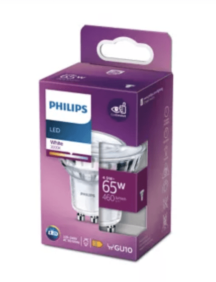 LED спот MR16 GU10 – Philips, 3000 K, екв. 65 W, ъгъл 36°, 220V - Image 2