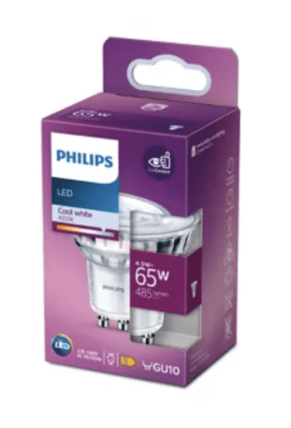 LED спот MR16 GU10 – Philips, 4000 K (неутрално бяло), екв. 65 W, ъгъл 36°, 220V - Image 2