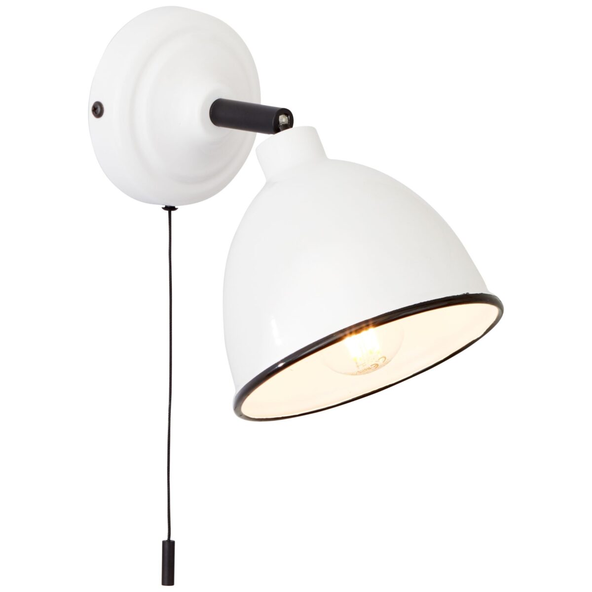 Аплик- Telio Wall Light Pull Switch White - Снимка 1