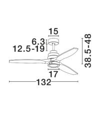 Плафон LED Nova-Luce 12W топла светлина 3000K - 6