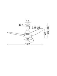 Полилей LED 18W Nova-Luce топла светлина 3000K - 7