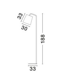 Лампион Nova-Luce E27 1x60W димиран дизайнерски - 3