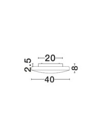 Плафон Nova-Luce E27 2x12W - 3