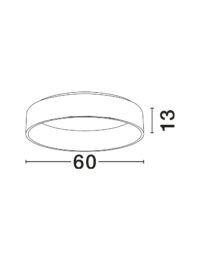 Плафон Nova-Luce LED 42W, топла светлина 3000K - 3