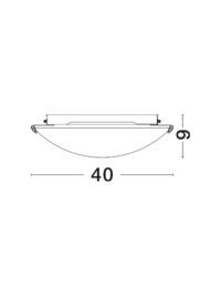 Плафон Nova-Luce E27, 3x12W - 3