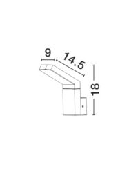 Аплик LED 6W Nova-Luce топла светлина 3000K - 2