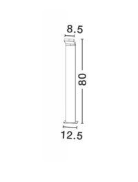 Външна лампа Nova-Luce LED 6W топла светлина 3000K - 3