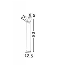 Външна лампа Nova-Luce LED 2x6W топла светлина - 2