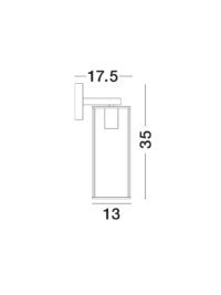 Аплик Nova-Luce E27 60W за стена димируем - 3