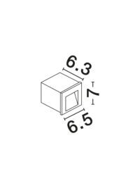 Външна лампа Nova-Luce 3W топла светлина за стена - 2