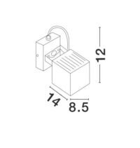 Аплик LED 6W Nova-Luce топла светлина 3000K - 3
