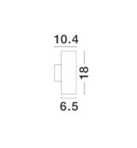 Аплик Nova-Luce GU10 2x35W - 3