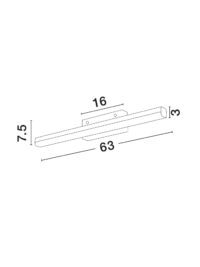 Аплик Nova-Luce LED 18W 3000K съвременен - 3