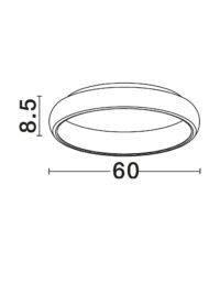 Плафон LED Nova Luce 50W 3000K черен IP20 - 10