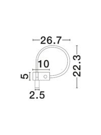 Аплик Nova-Luce LED 3W, топла светлина 3000K - 3