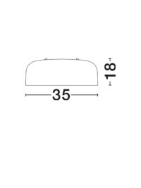 Плафон Nova-Luce, 2x10W, E27, димируем, Ф35см - 2