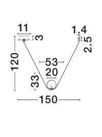 Пендел Nova-Luce E27 1x12W - 3