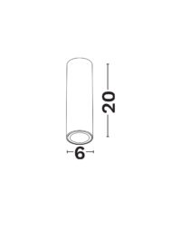 Луничка Nova-Luce GU10 10W за открит монтаж - 2