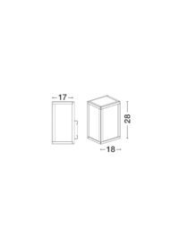 Аплик за външна стена Nova-Luce E27 12W - 3