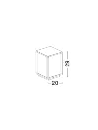 Външна лампа Nova-Luce E27 1x12W - 3