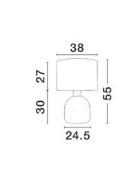 Настолна лампа Nova-Luce E27 12W - 6