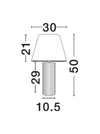 Настолна лампа Nova-Luce, E27, 12W - 6