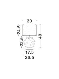 Настолна лампа Nova-Luce E27 12W - 6