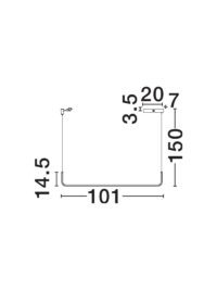 Полилей Nova-Luce LED 20W топла светлина 3200K - 6